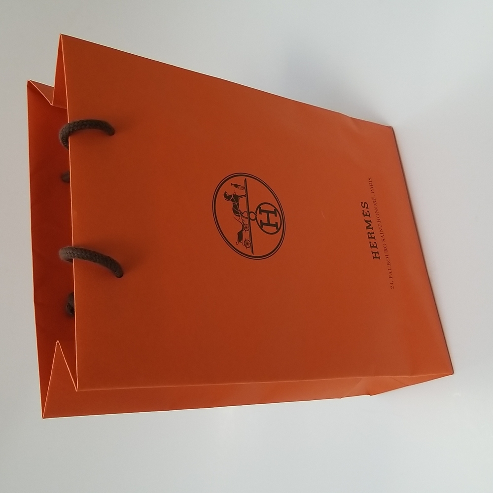 Hermes Medium Shopping Gift Bag 11.5 H x 8.25" W x 3.5" Deep LIKE NEW